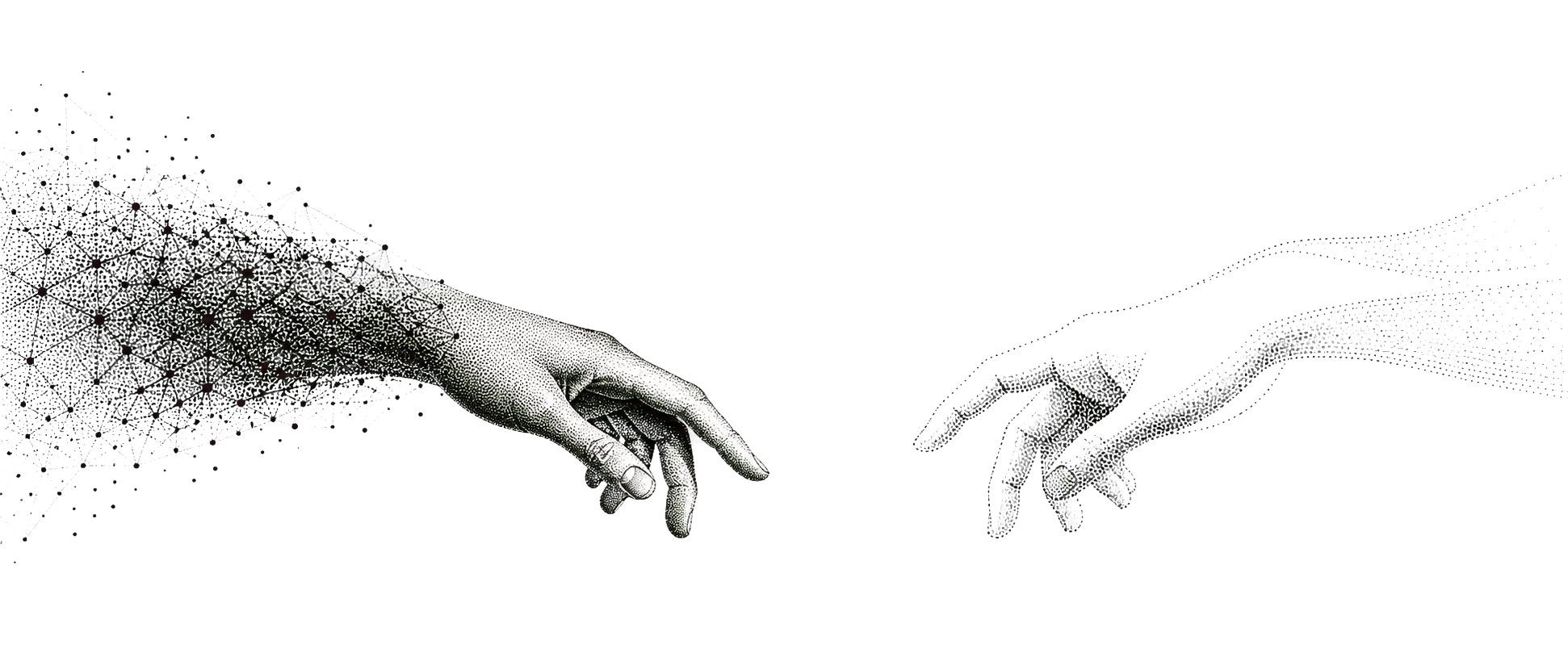 两只手托着立方体，象征把复杂留在过程里